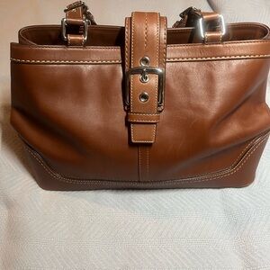Elegant Brown Leather Women's Bag